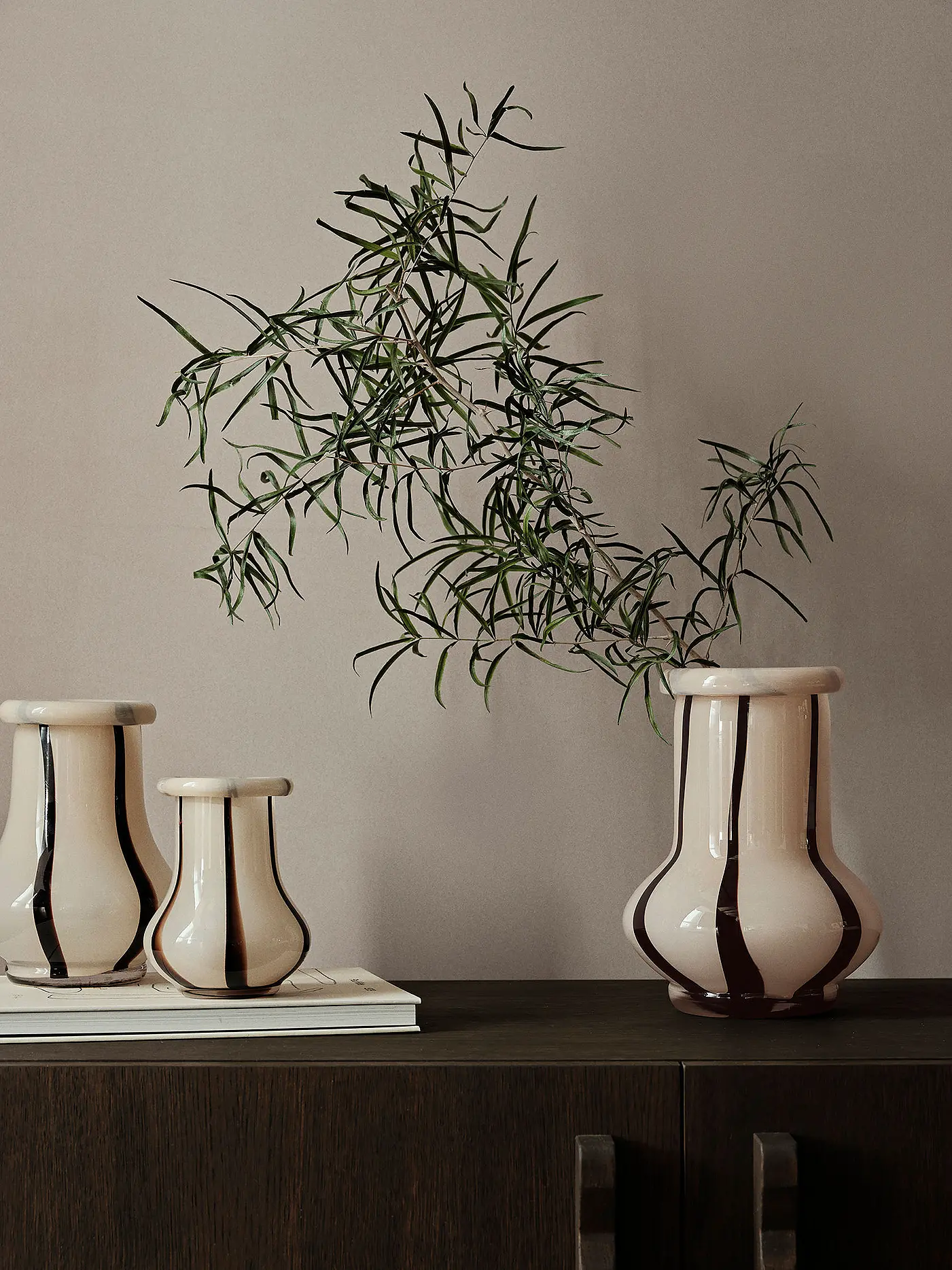 FERM LIVING | Riban Vase 19cm Cream | 